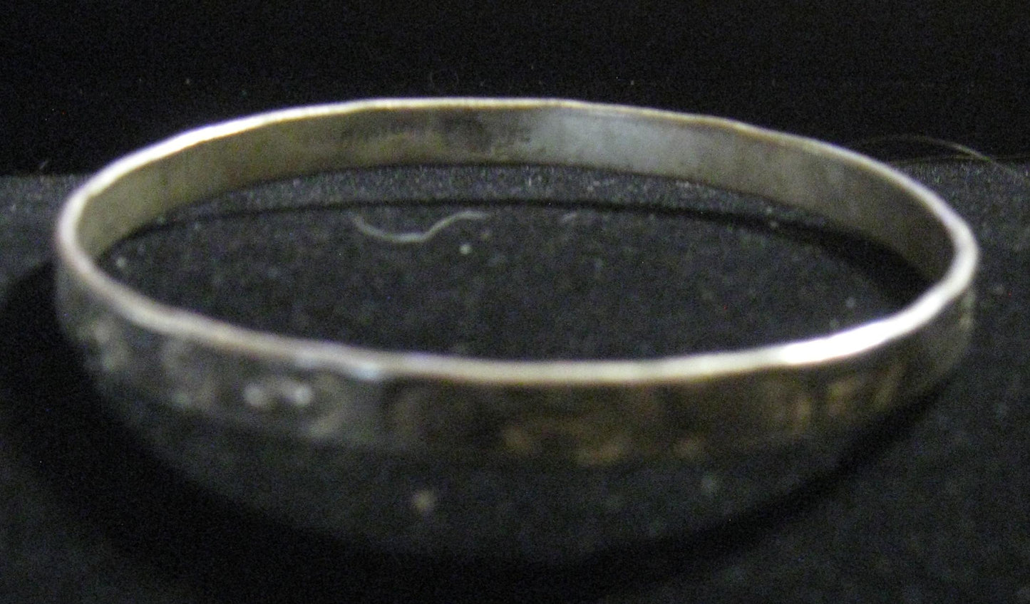 Sterling Bangle Bracelet "Sun & Umbrella"