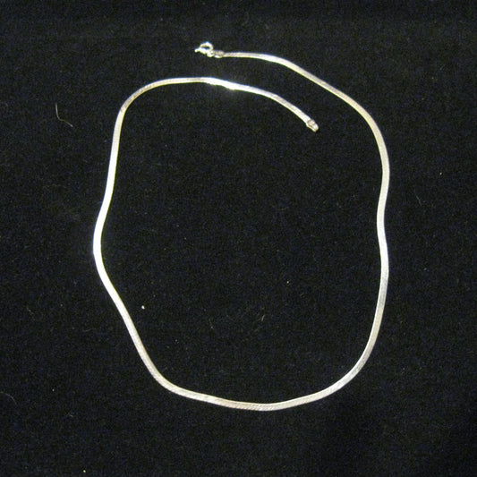 18" Sterling Silver Herringbone Chain