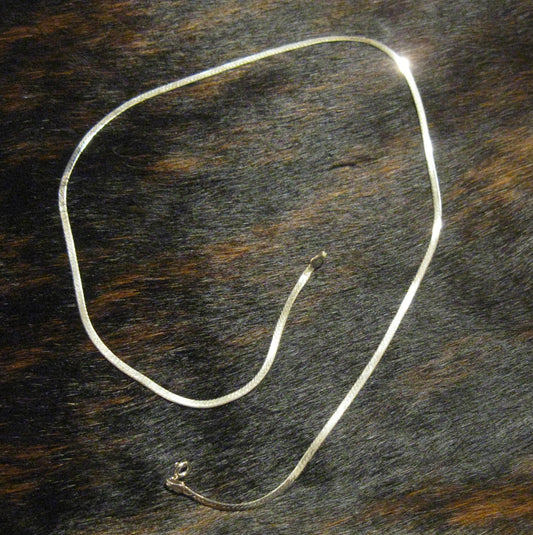 20" Sterling Silver Herringbone Chain