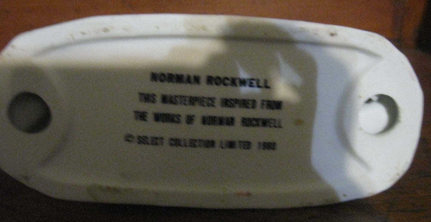 Norman Rockwell "Washing the Dog"  Porcelain Figure