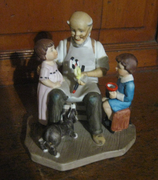 Norman Rockwell "The ToyMaker" Porcelain Figurine